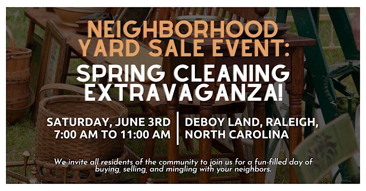 Southwest Raleigh Community Yard Sale, Deboy Land, Raleigh, 3 June 2023