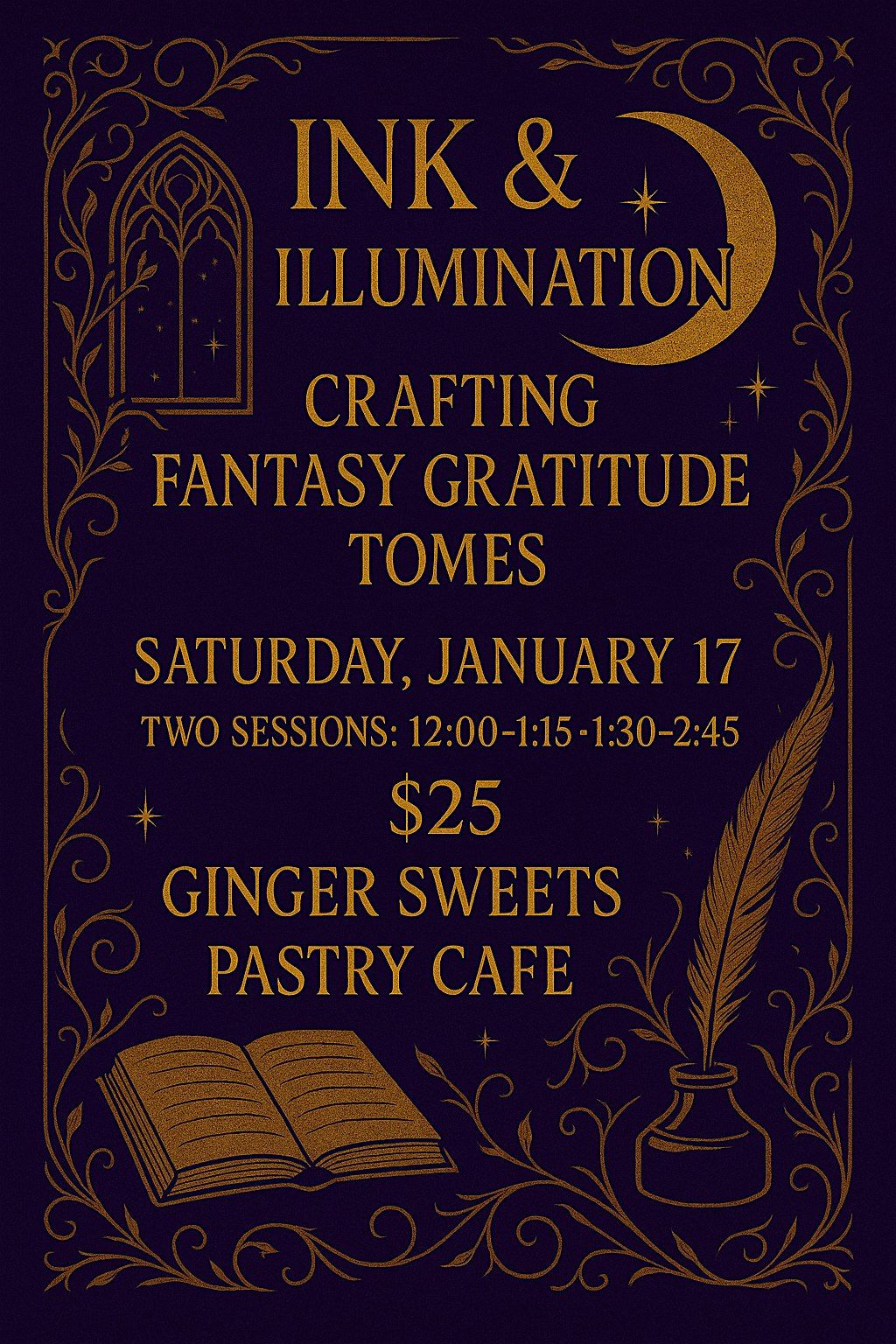 Ink & Illumination: Crafting Fantasy Gratitude Tomes, 17 January | Event in Chesapeake | AllEvents