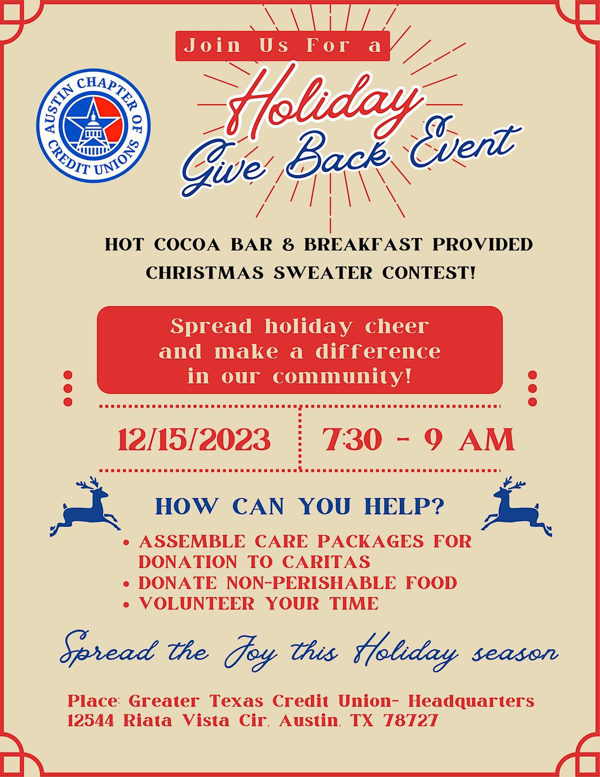 Holiday Give Back Event For Donation To Caritas Austin Greater Texas holiday-give-back-event-for-donation-to-caritas-austin-greater-texas