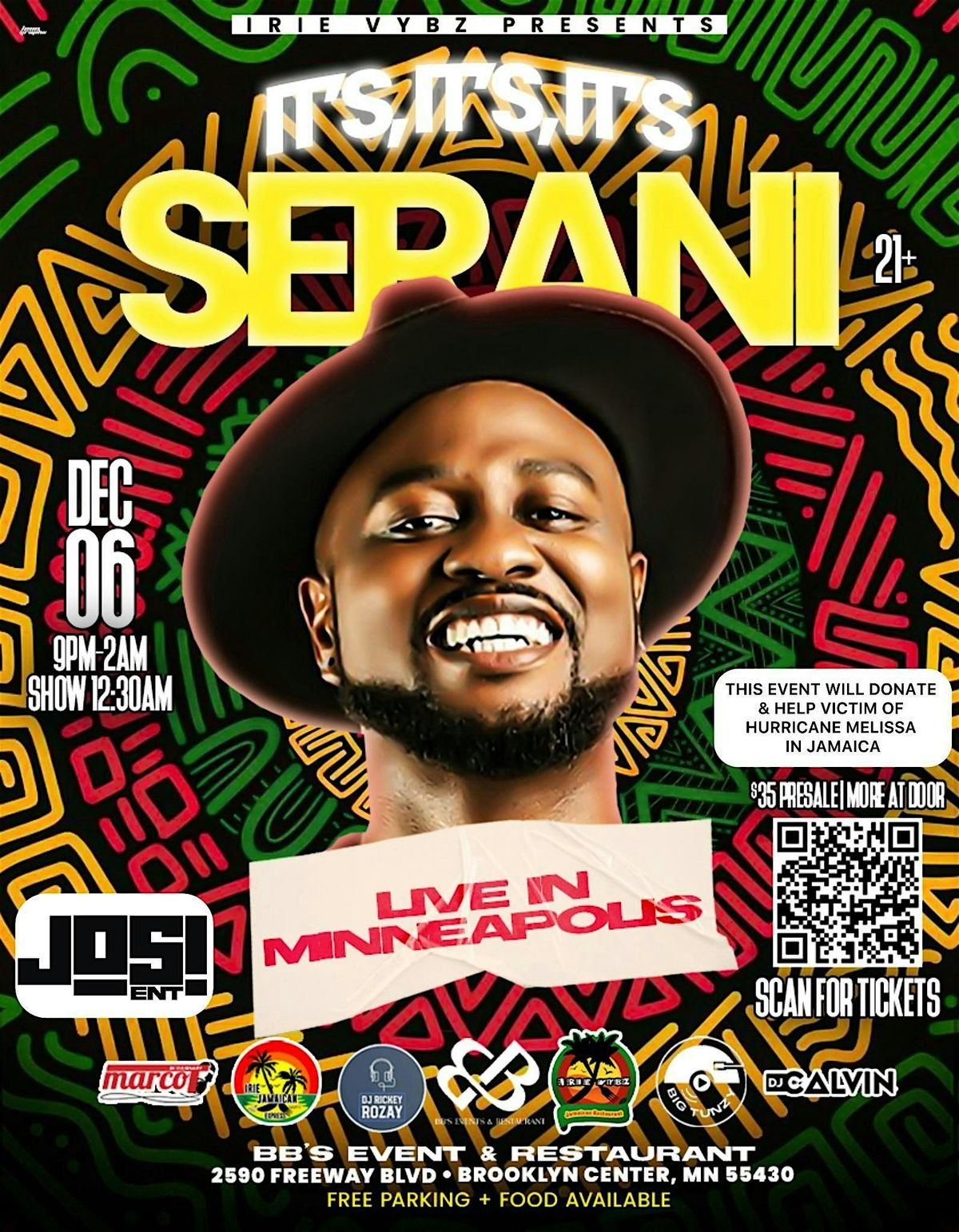 SERANI LIVE IN MINNEAPOLIS MN, 6 December | Event in Minneapolis | AllEvents