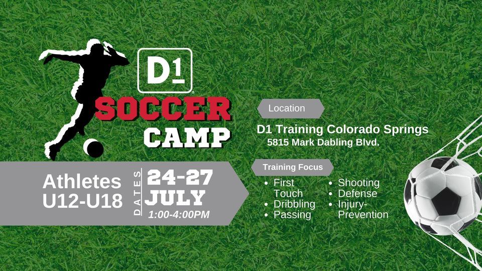 Summer Soccer Camp (U12U18), D1 Colorado Springs, July 24 2023