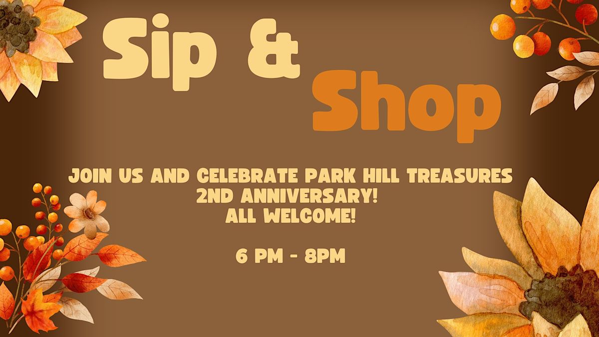 Sip & Shop Park Hill Treasures 2nd anniversary event, Park Hill