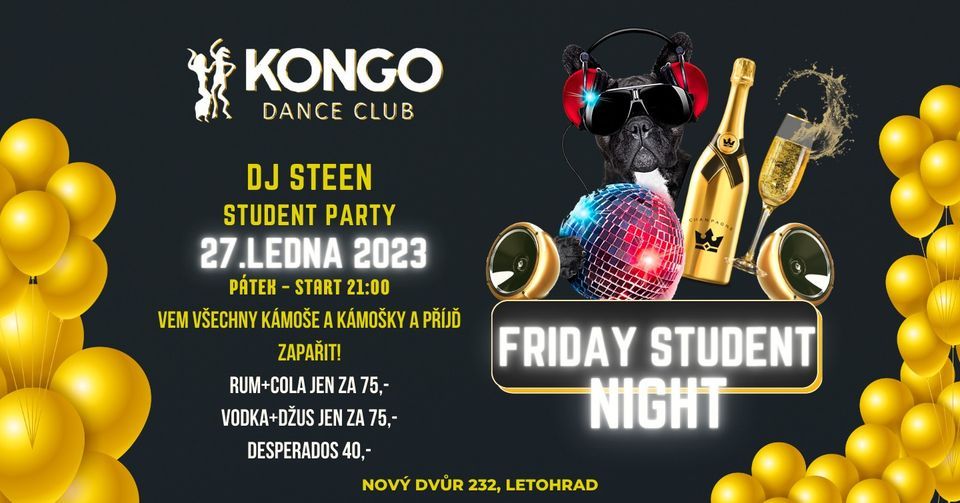 27 1 FRIDAY STUDENT P RTY KONGO Dance Club Letohrad Kongo Letohrad 27-1-friday-student-p-rty-kongo-dance-club-letohrad-kongo-letohrad