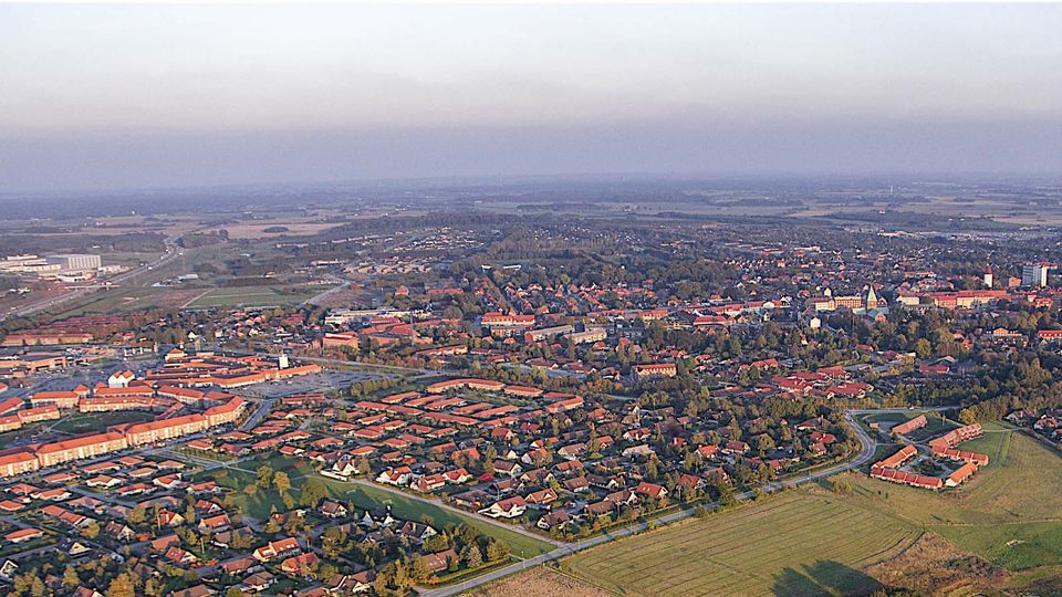 Ringsted set fra oven ??, Ringsted Museum og Arkiv en del af Museum