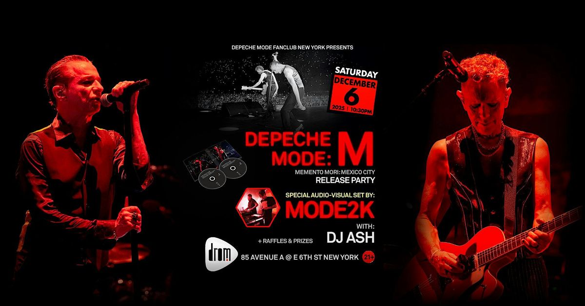 Depeche Mode: M / Memento Mori: MX- Release Party ft. Mode2K, 6 December | Event in New York | AllEvents