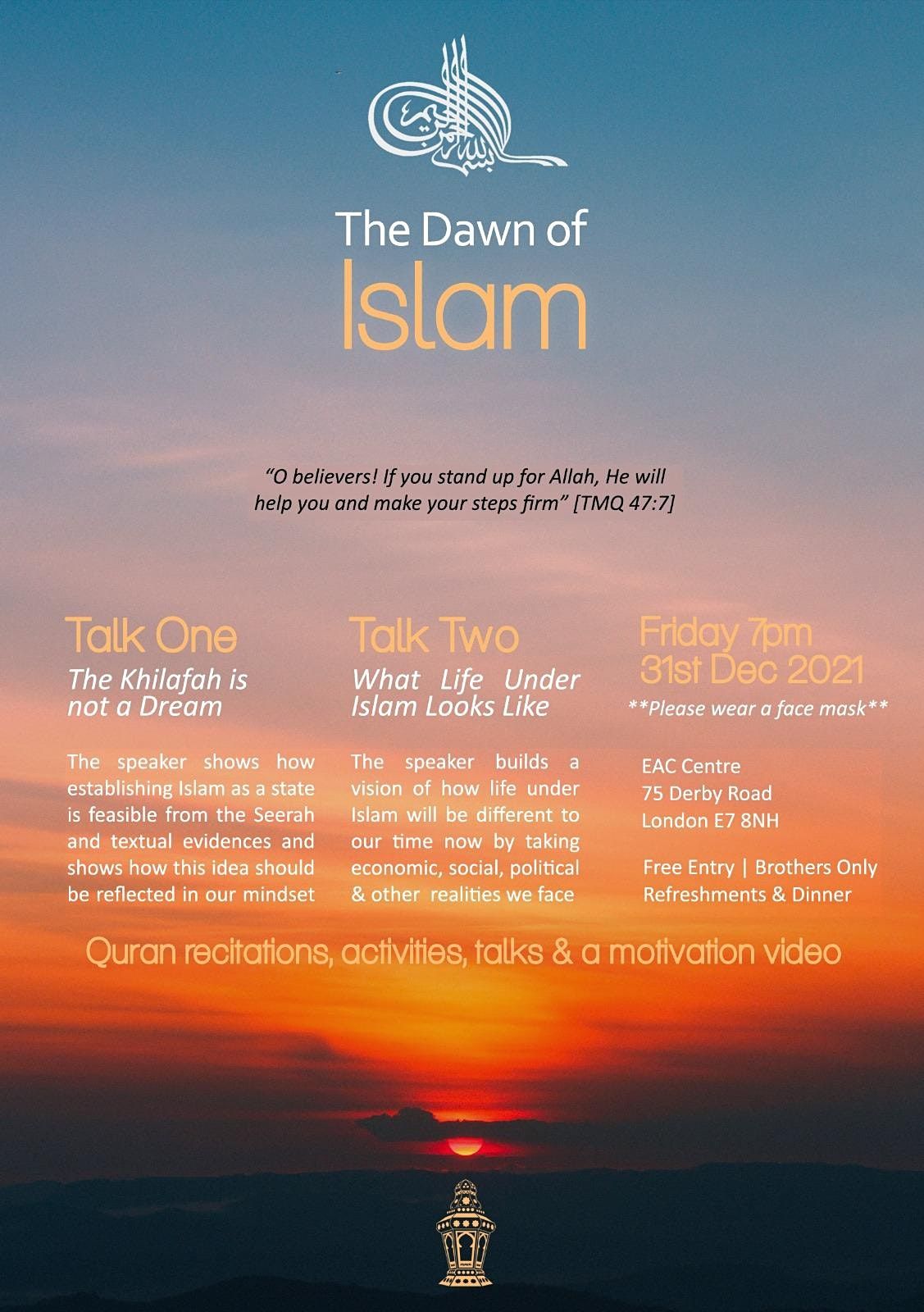 The Dawn of Islam, 31 December | Event in Forest Gate | AllEvents.in