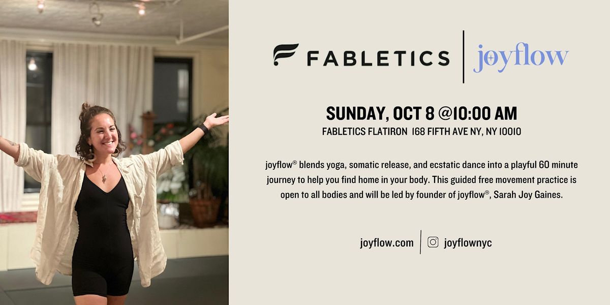 Fabletics x joyflow - Yoga, 168 5th Ave, New York, 8 October 2023 ...