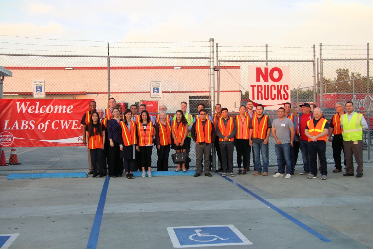Annual Industrial Tour Reyes Coca Cola, CocaCola Downey TRUCK ENTRANCE