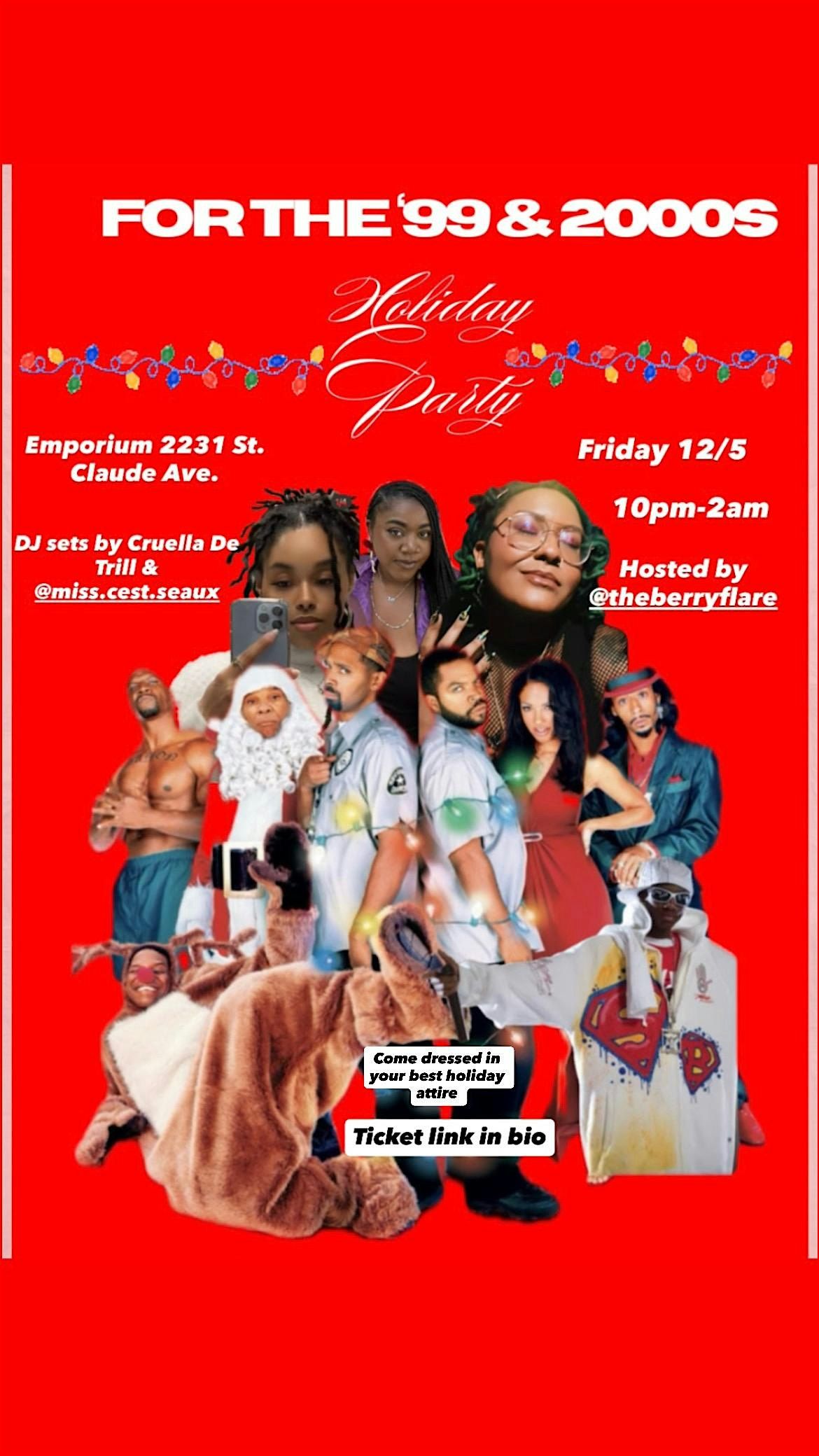 For the ‘99 and 2000s Holiday Party, 5 December | Event in New Orleans | AllEvents