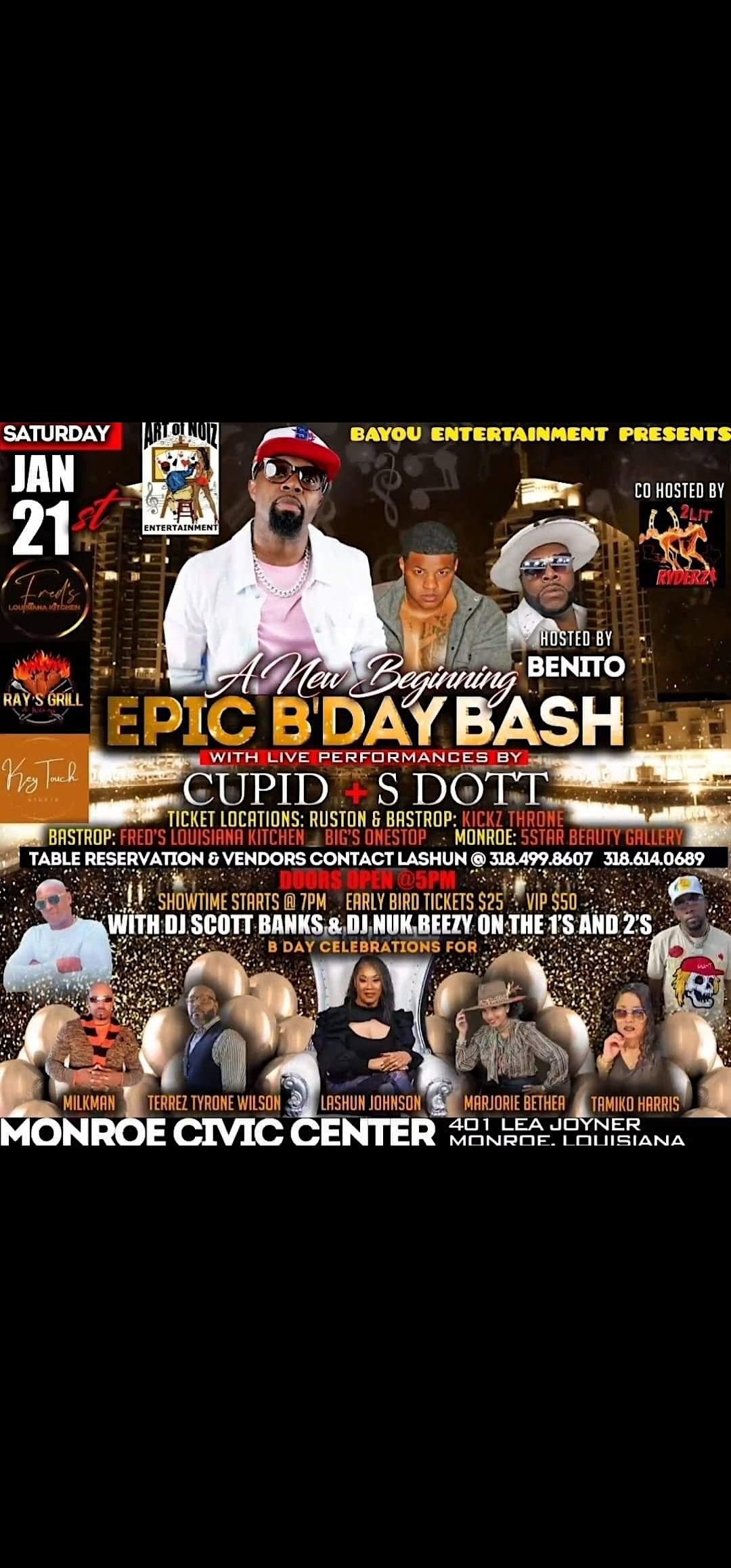 Concert Birthday Bash Monroe Civic Center November 5 To January 21 Allevents In