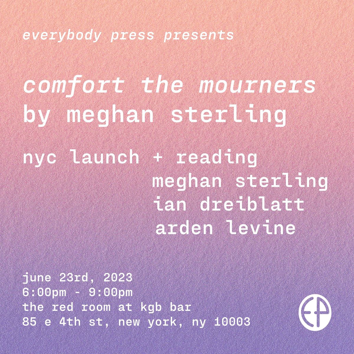 NYC Launch Party For Comfort The Mourners By Meghan Sterling The Red nyc-launch-party-for-comfort-the-mourners-by-meghan-sterling-the-red