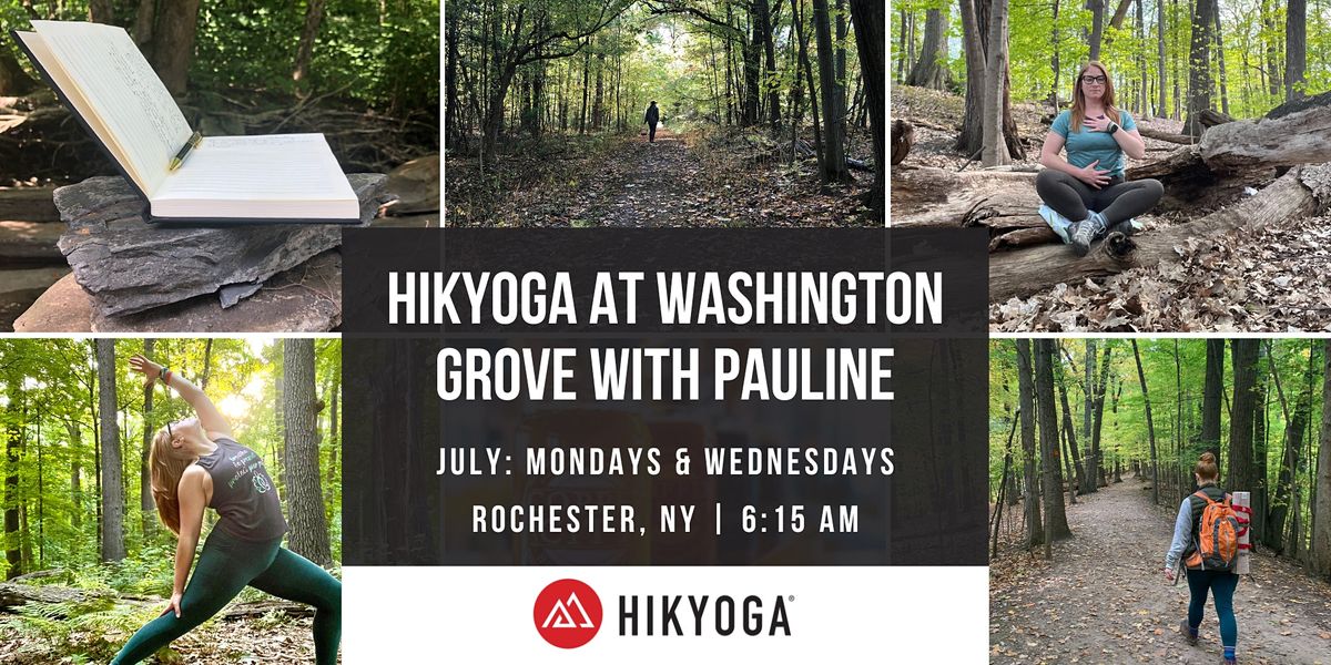 July Morning Hikyoga Series at Washington Grove with Pauline, Cobbs