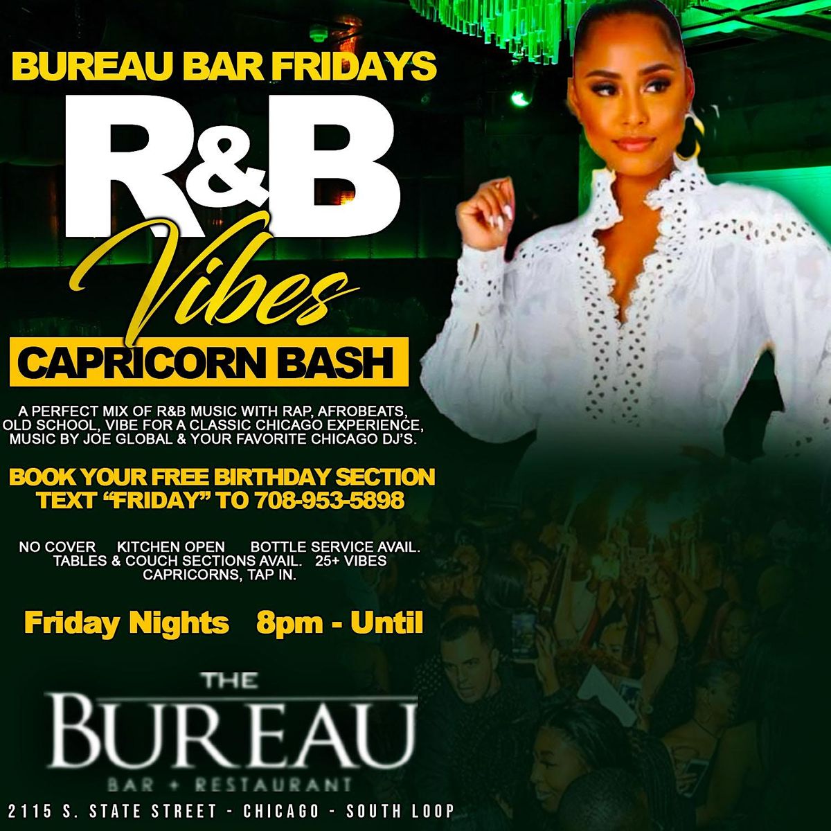 BUREAU BAR FRIDAYS R&B VIBES | Event in Chicago | AllEvents