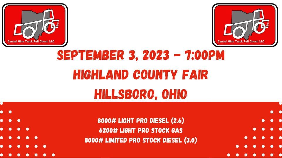 Highland County Fair Pull , Highland County Fair, Hillsboro, September