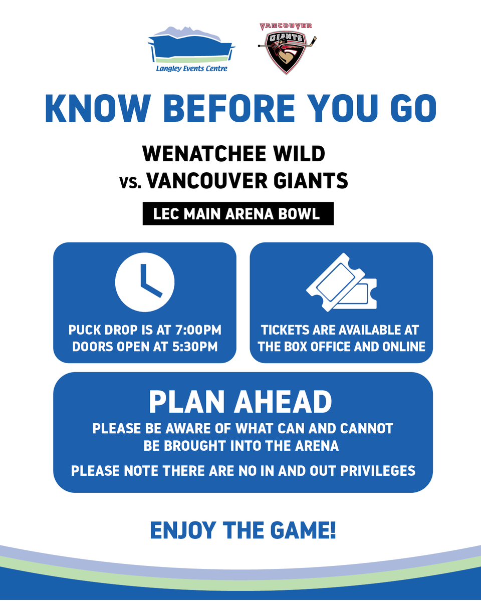 Vancouver Giants at Wenatchee Wild at Town Toyota Center, 26 November | Event in Wenatchee | AllEvents