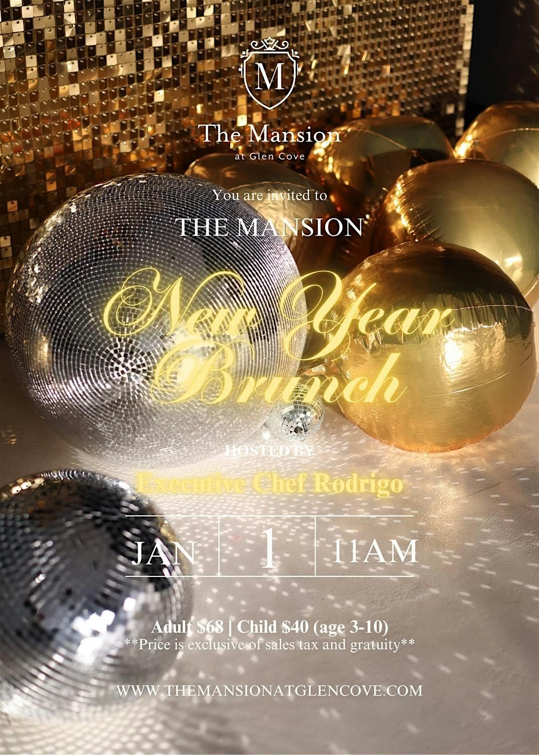 The Mansion New Year Brunch, 1 January | Event in Glen Cove | AllEvents