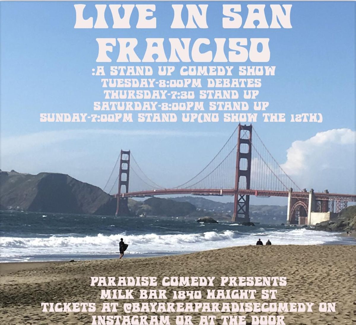 StandUp at Milk Bar LIVE IN SAN FRANCISCO (a stand up comedy show