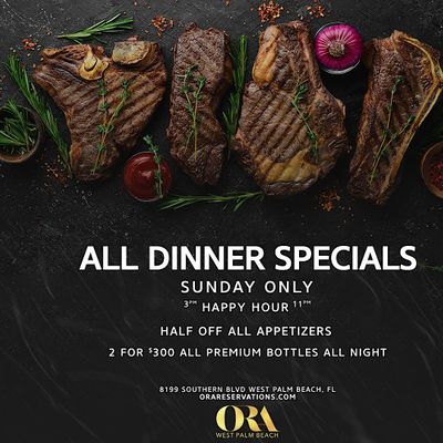ORA West Palm Beach Sundays, ORA West Palm Beach, September 10 to