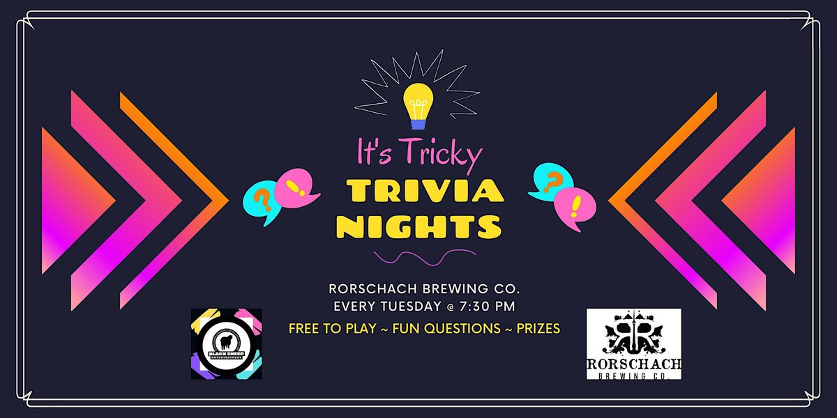It's Tricky Trivia at Rorschach Brewing Co. | Event in Toronto | AllEvents