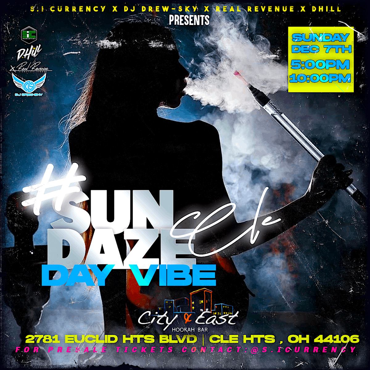 SunDazeCLE Day Party | City&East Hookah Bar | Dec.7th | 5pm - 10pm, 7 December | Event in Cleveland Heights