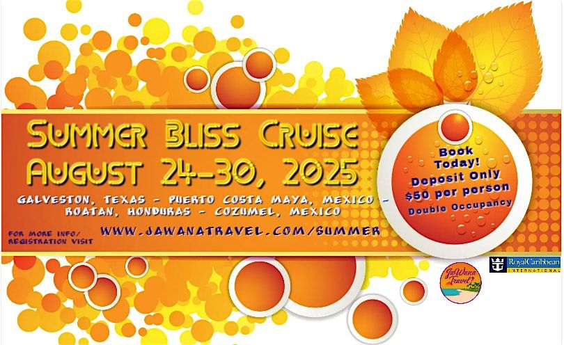 Summer Bliss Cruise 2025, 24 August | Event in Galveston | AllEvents