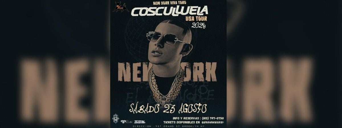COSCULLUELA EN BROOKLYN, 23 August | Event in Brooklyn | AllEvents