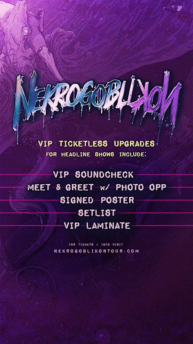 Nekrogblikon M&G Ticketless Upgrade - Allentown, 12 March | Event in Allentown | AllEvents