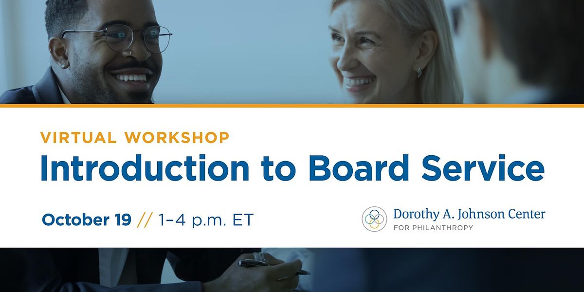 Introduction to Board Service, October 19 2023 | Online Event ...