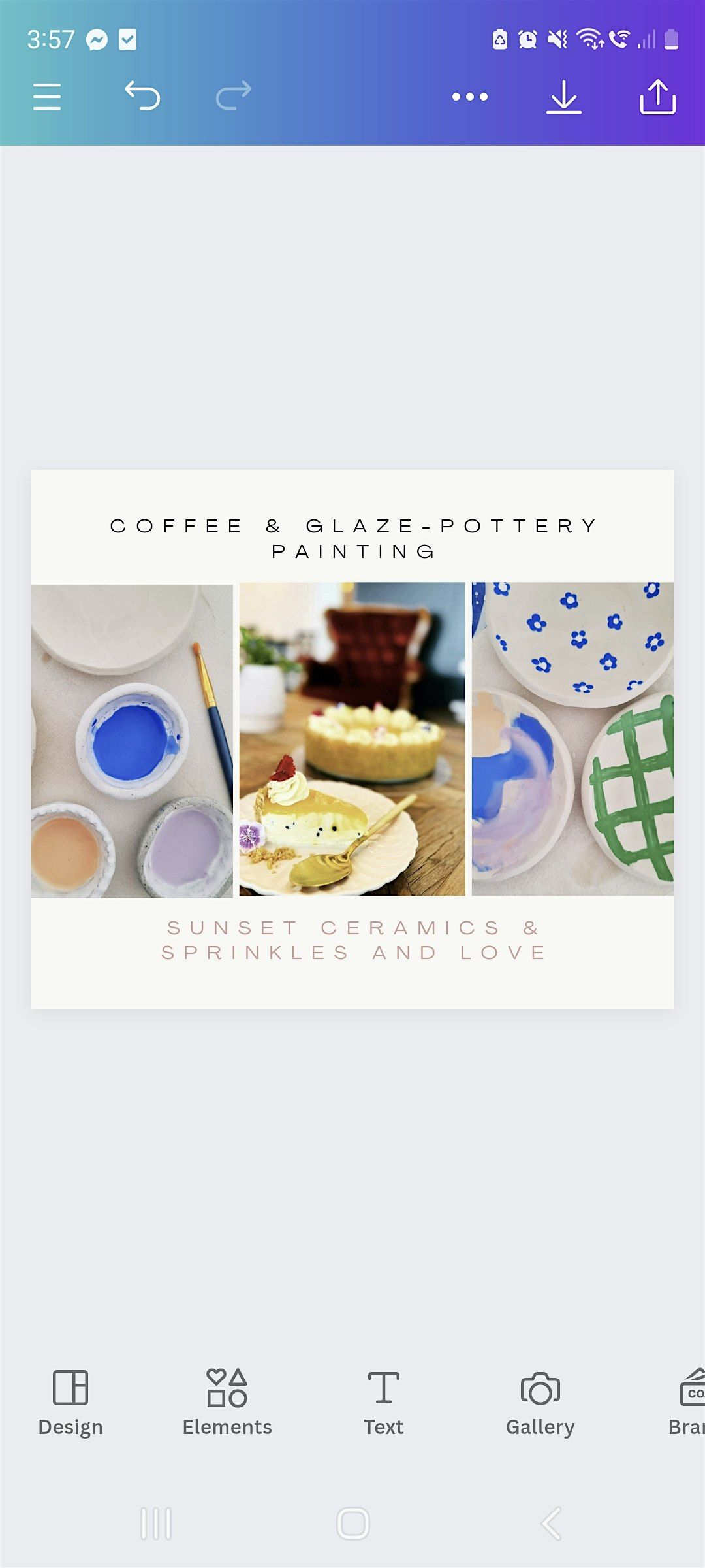 Coffee & Glaze Pottery Painting, Sprinkles and Love Cake Emporium