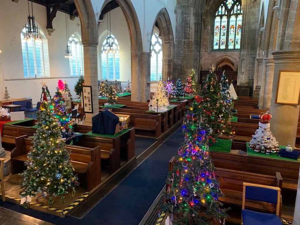 Christmas Tree Festival at St Marys Whittlesey, St Mary's Church