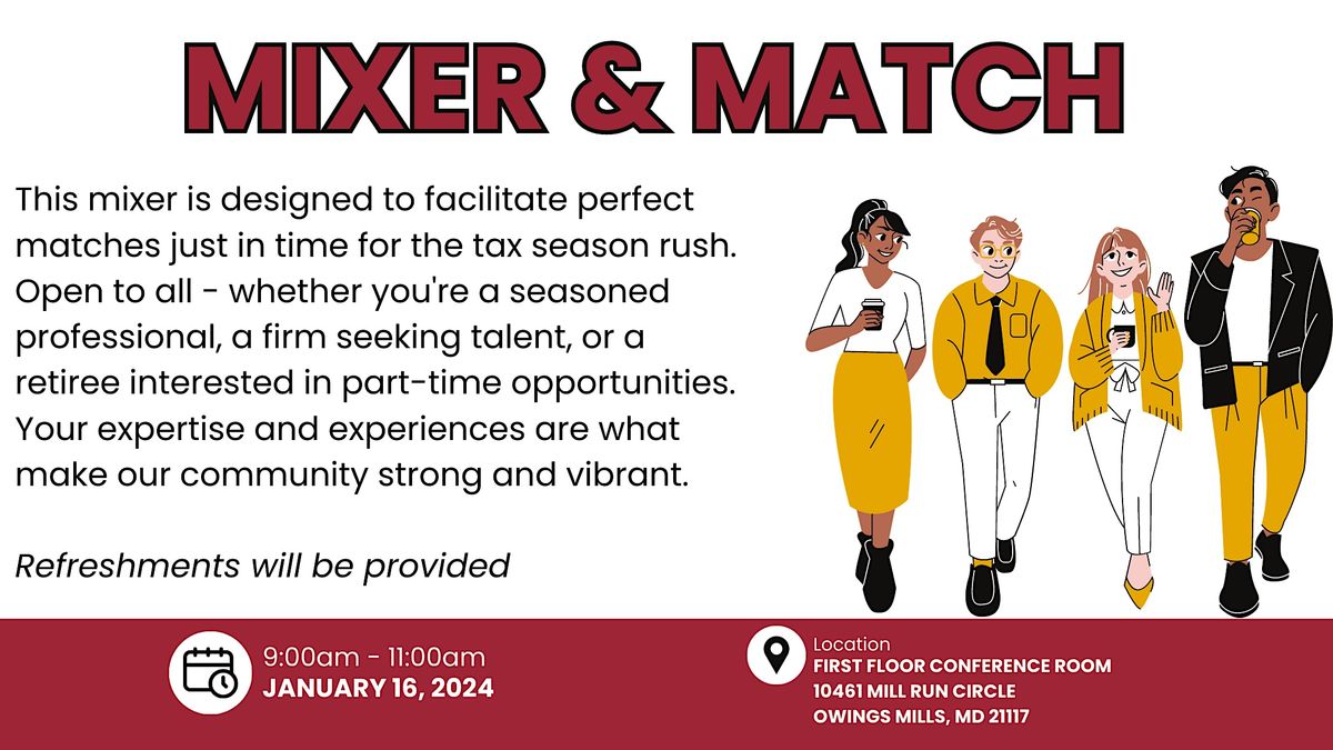 Job Fair for Accountants, Bookkeepers, and Tax Professionals, 10461