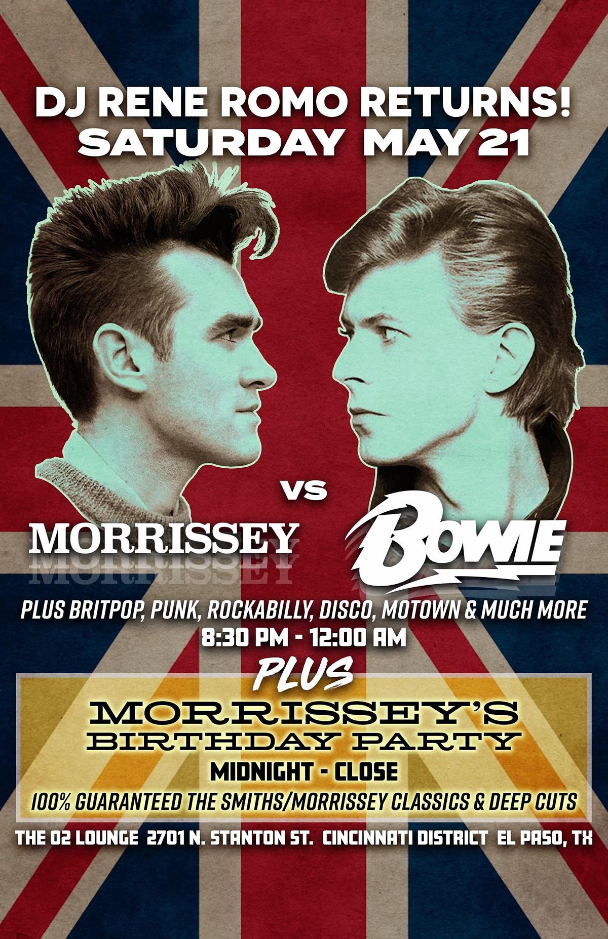 Morrissey S Traditional El Paso Birthday Fiesta Returns With A Twist The O2 Lounge El Paso May 21 To May 22 Allevents In Morrissey S Traditional El Paso Birthday Fiesta Returns With A Twist The O2 Lounge El Paso May 21 To May 22 Allevents In