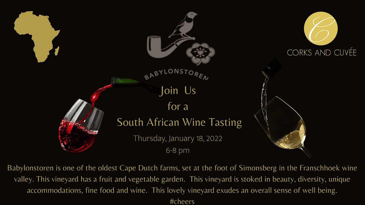 Join Corks and Cuvee for a South African Tasting, Corks and Cuvee Wine
