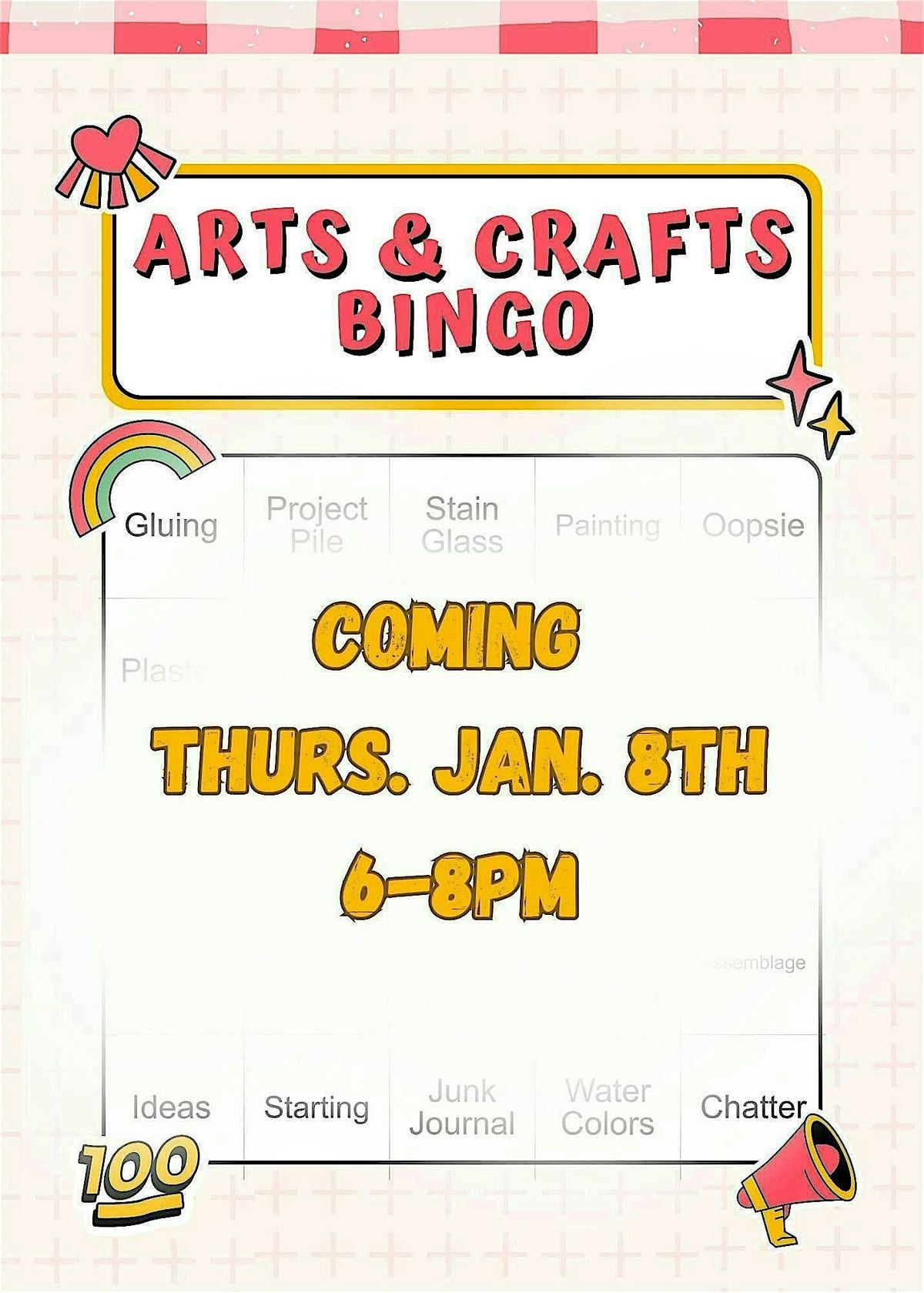Arts & Crafts Bingo Night