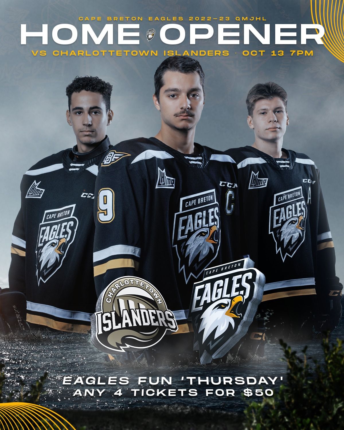 Cape Breton Eagles at Charlottetown Islanders at Eastlink Charlottetown Civic Centre, 26 October | AllEvents