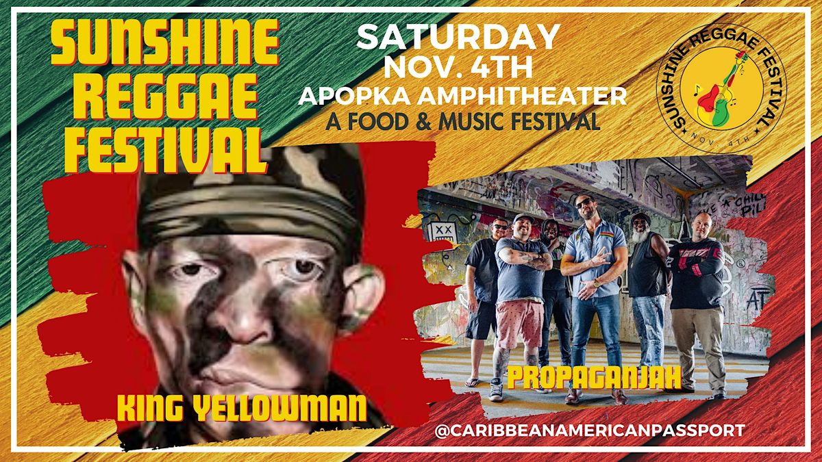 Sunshine Reggae Festival, Apopka Amphitheater, November 4 2025