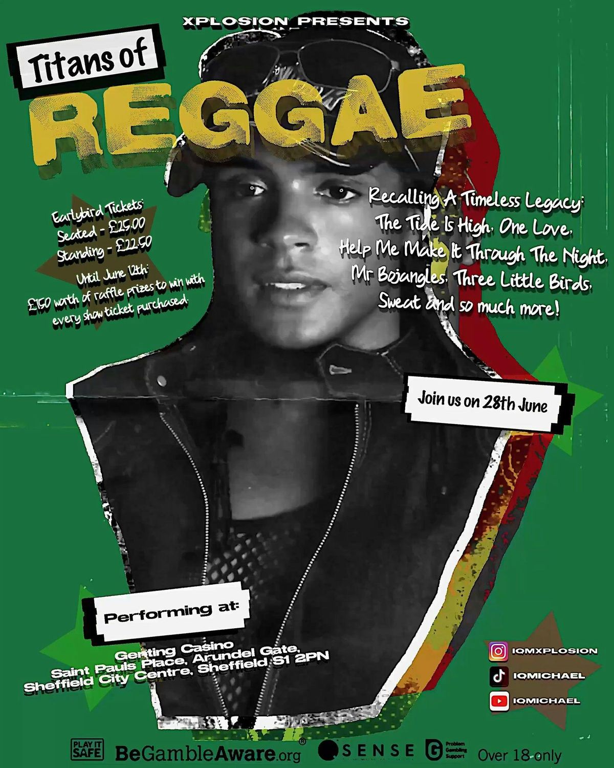 Recalling The Greats - Titans Of Reggae, 28 June | Event in Sheffield | AllEvents