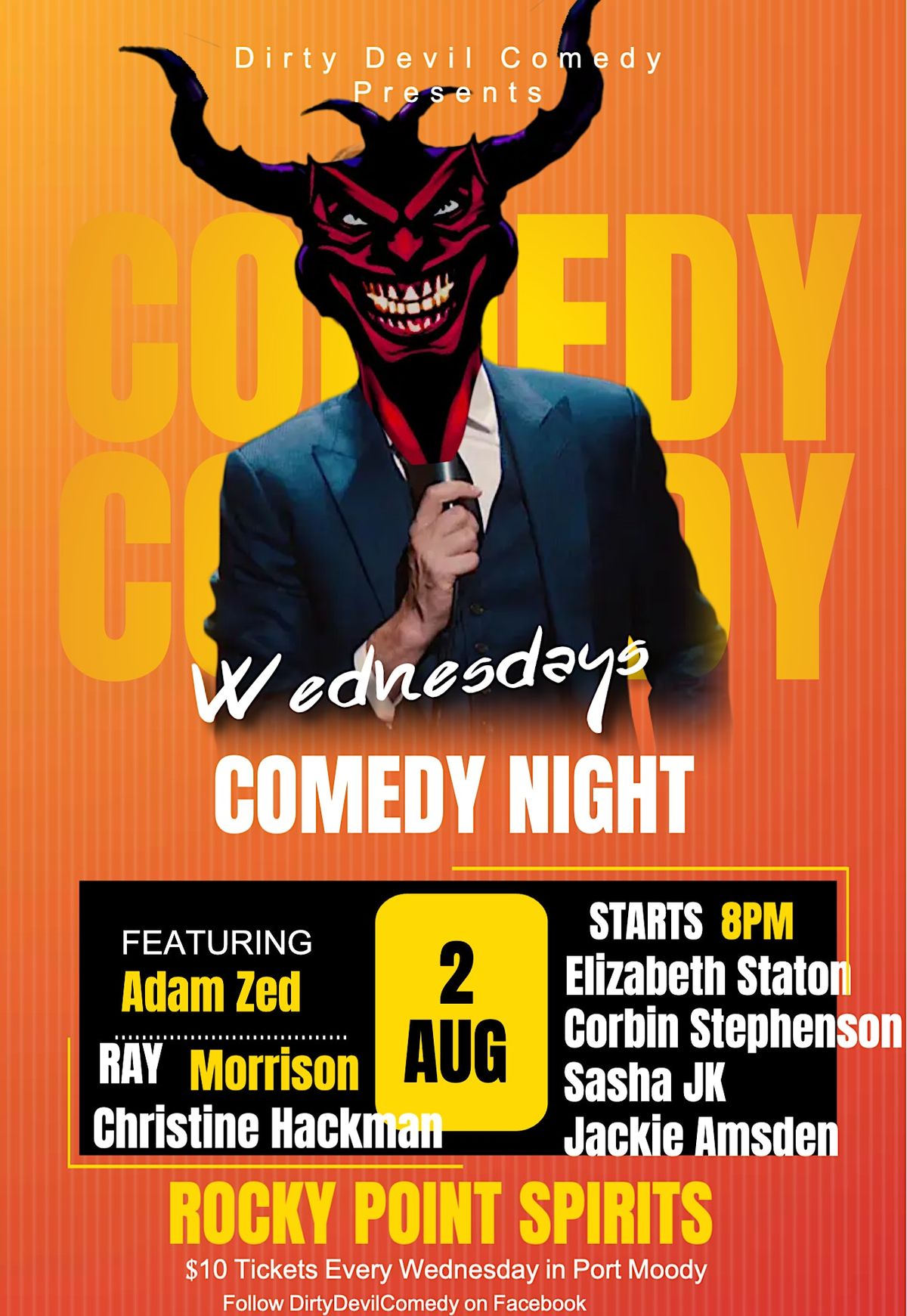 Wednesday Nites at Rocky Point Spirits Port Moody by Dirty Devil Comedy | Event in Port Moody | AllEvents