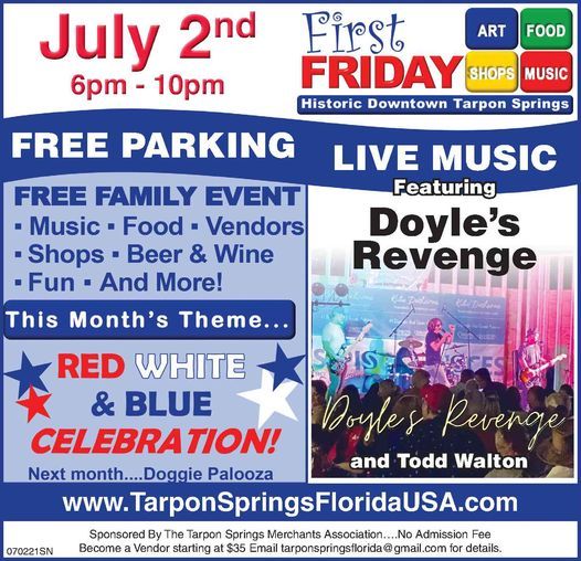 First Friday in Tarpon Springs, Tarpon Springs Historic District, July First Friday in Tarpon Springs, Tarpon Springs Historic District, July