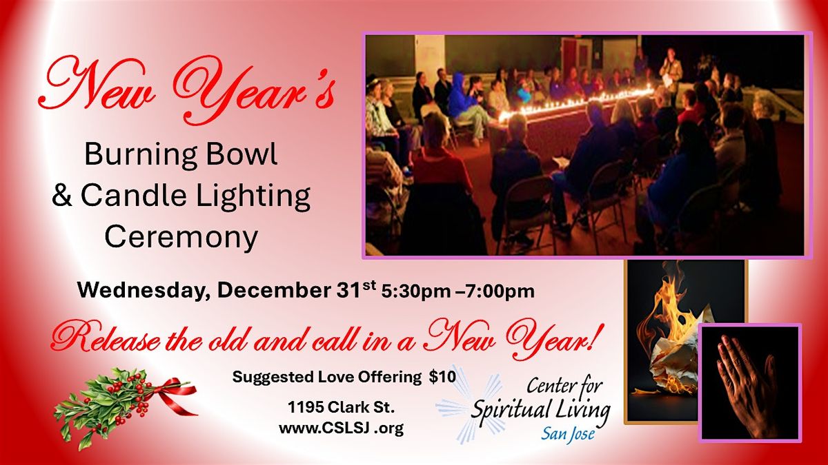 New Year's Eve Burning Bowl & Candle Lighting Ceremony., 31 December | Event in San Jose | AllEvents
