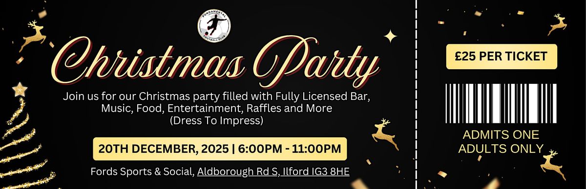 Fundamental FC's Christmas Party!, 20 December | Event in Ilford | AllEvents