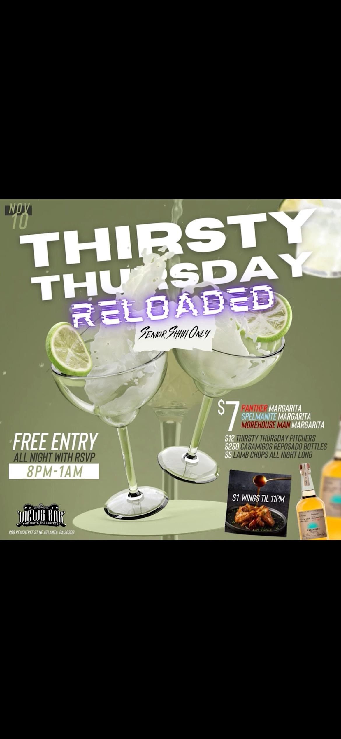 Thirsty Thursdays Senior Sh** Only, Views Bar and Grill Atlanta