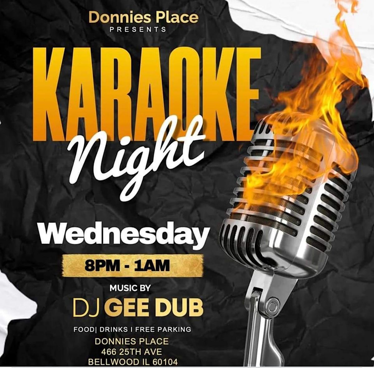 Karaoke Night at Donnie's Place | Event in Bellwood | AllEvents