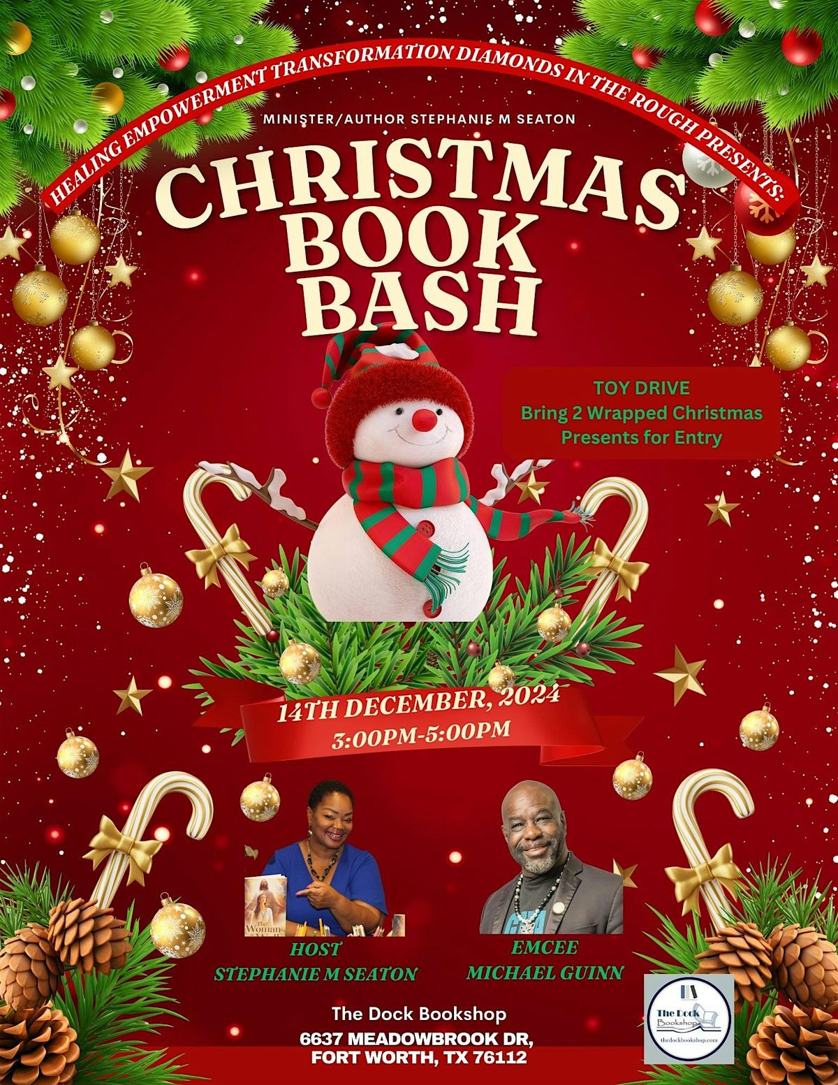 Christmas Book Bash, The Dock Fort Worth, 14 December 2024