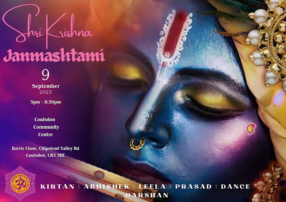 Janmashtami 2023 - Celebration by The Mandir in South London, Coulsdon