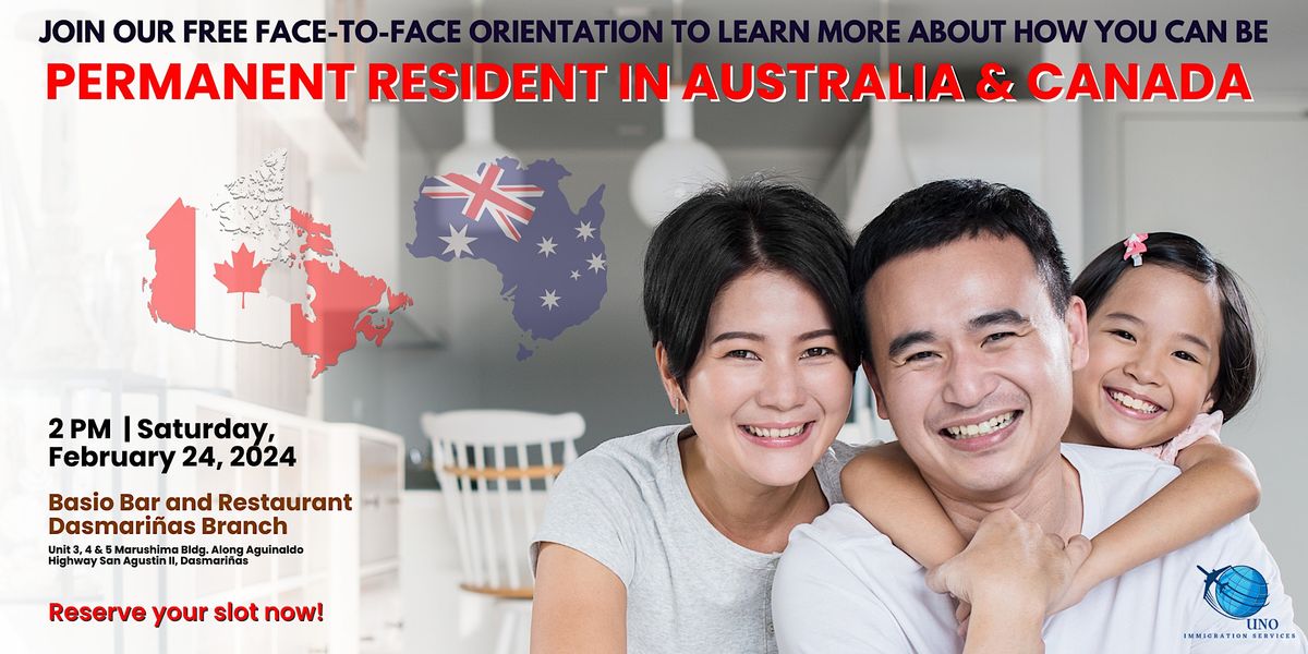 FREE FACE-TO-FACE ORIENTATION FOR PERMANENT RESIDENCY AUSTRALIA ...