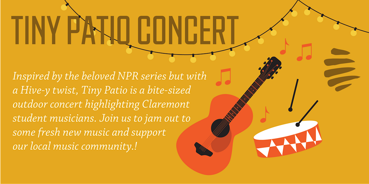 Tiny Patio Concert November 3rd, The Hive, Claremont, November 3 2023