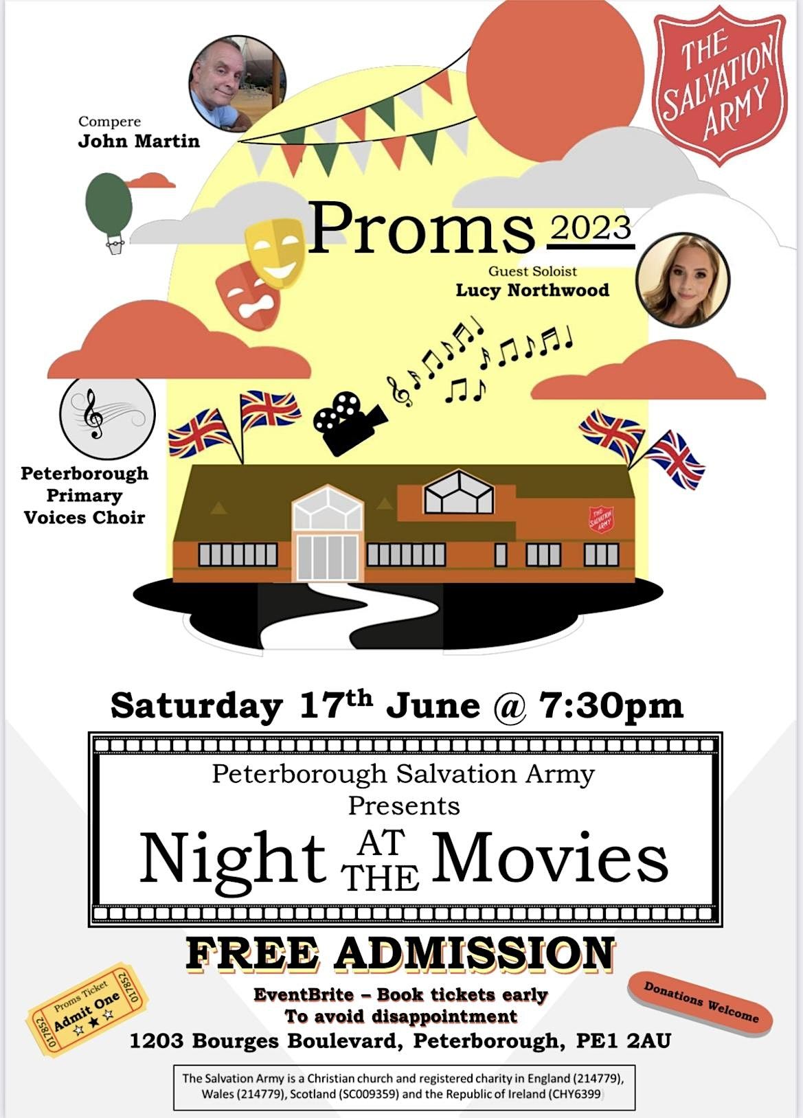 Night at the Movies Peterborough Salvation Army Proms, The Salvation
