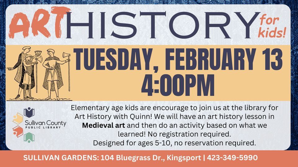 Art History for Kids Medieval Art, 104 Bluegrass Dr., Kingsport, TN