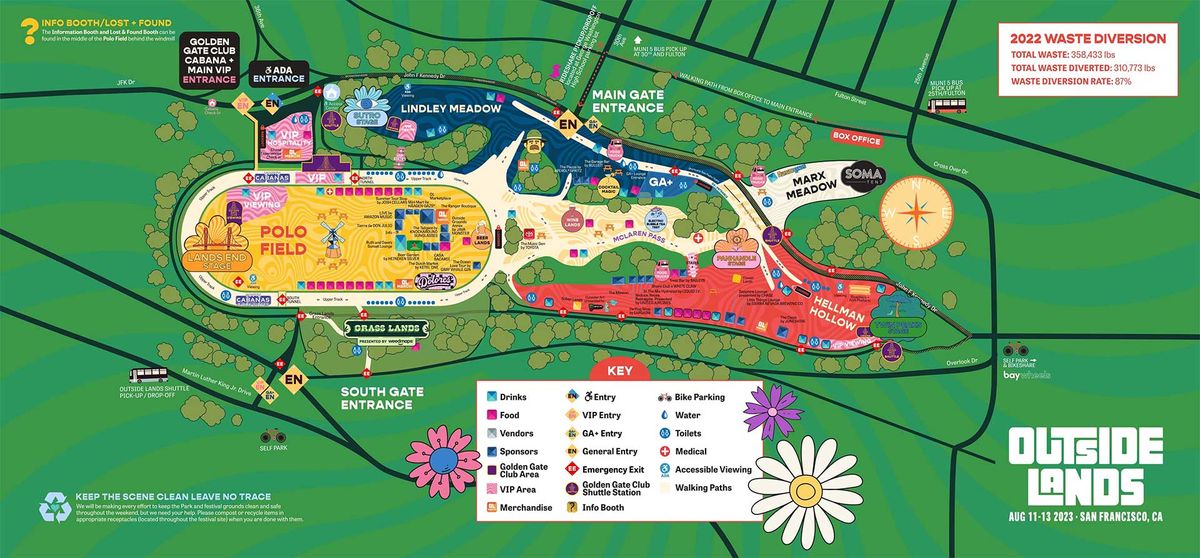 Parking Outside Lands Music Festival - Friday, 8 August | Event in San Francisco | AllEvents